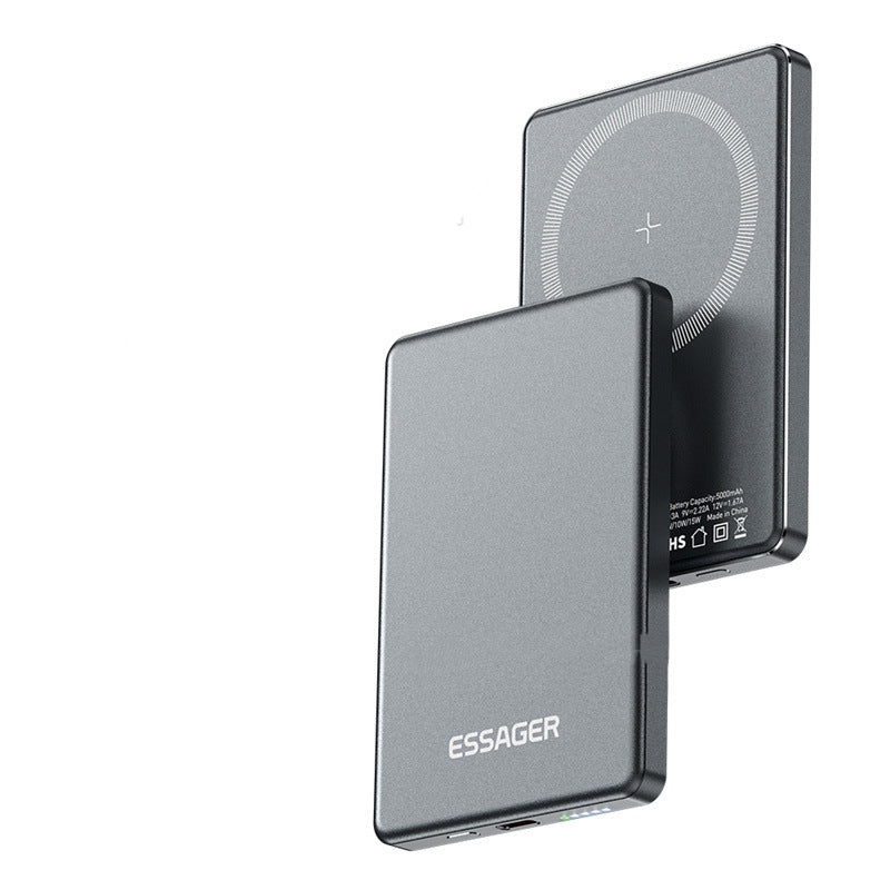 Cross-boundary Magnetic Portable Wireless Charging Power Supply